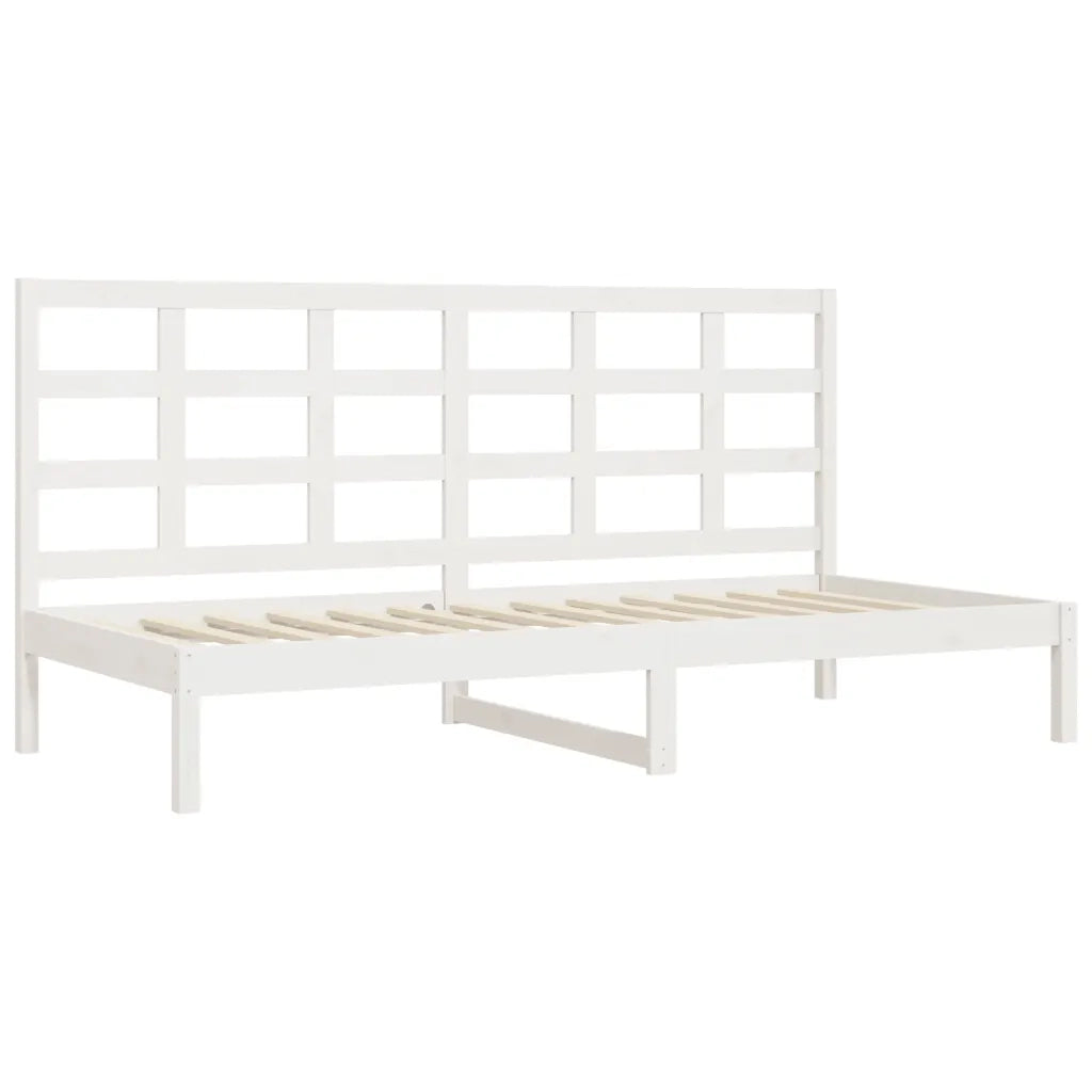 Dormeuse senza Materasso Bianca 80x200 cm Legno Massello Pino 3107911