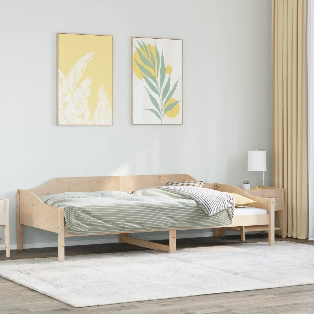 Giroletto senza Materasso-Struttura Letto 80x200 cm in Legno Massello Pino 887865