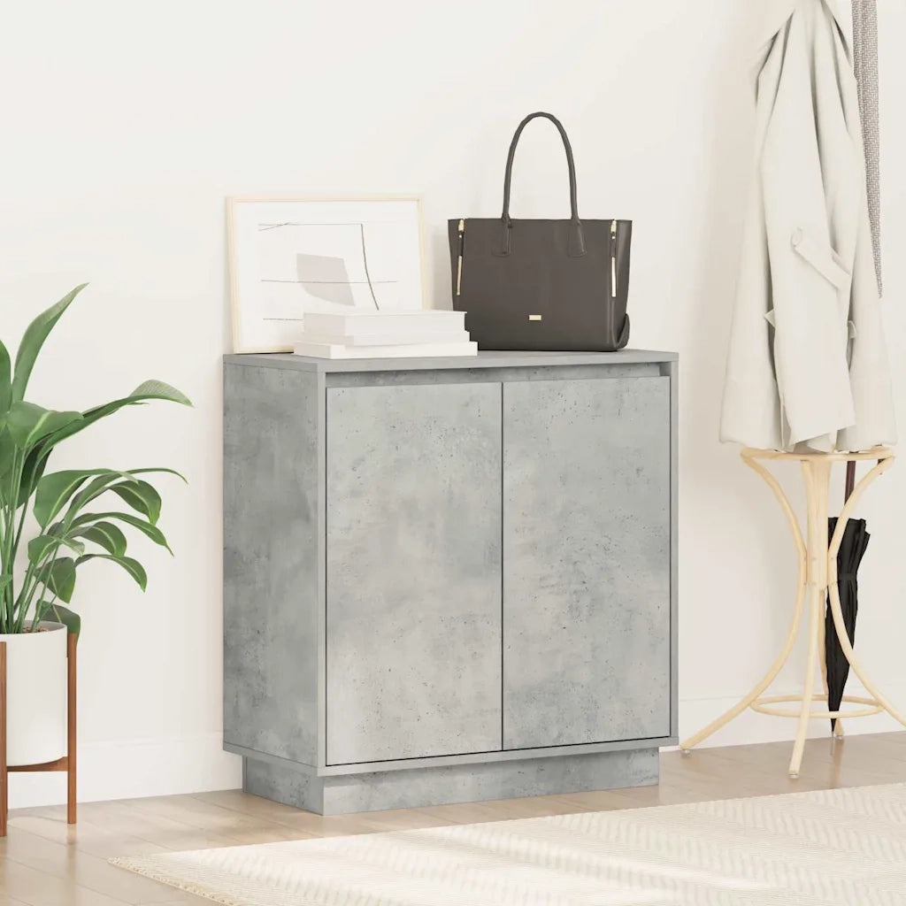 Credenza | Madia LED Grigio Cemento 71 x 34,5 x 75 cm Legno multistrato