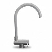 Rubinetto miscelatore per cucina abbattibile sottofinestra acciaio inox satinato/opaco