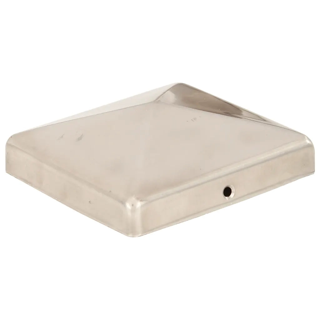 Tappi per Pali a Piramide 6 pz in Acciaio Inox 101x101 mm