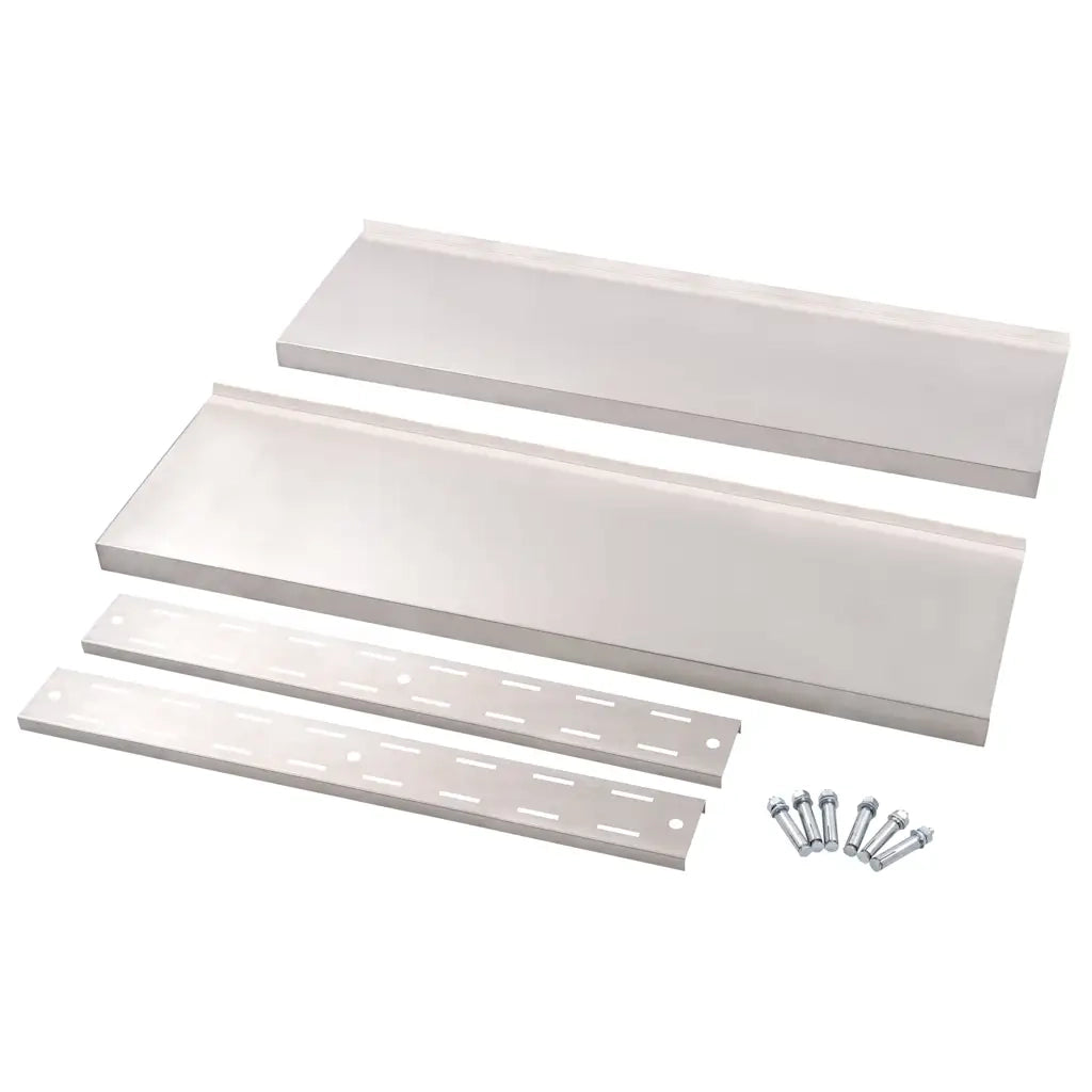 Mensola | Ripiano | Scaffale a Sospensione a 2 Livelli in Acciaio Inox 100x30 cm
