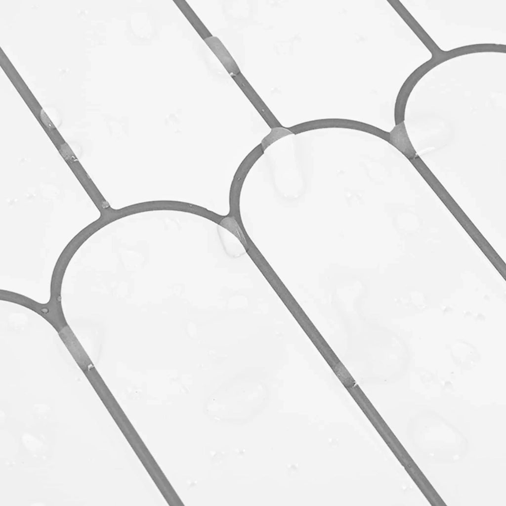 Piastrella Piuma 50 pz Bianco e Grigio 30 x 30 cm CFW9412762