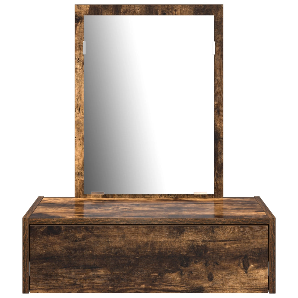 Toeletta a muro Rovere affumicato 60x40x70 cm