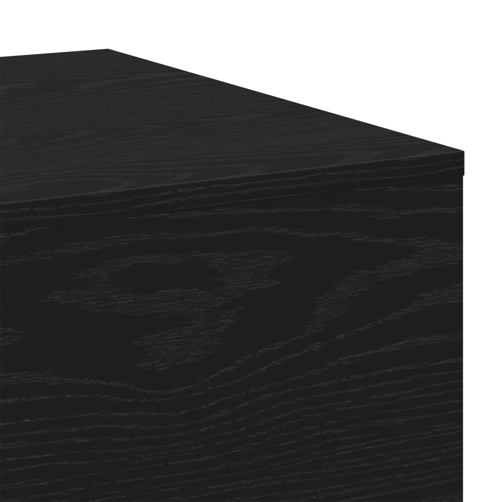 Tavolino da caffÃ¨  Nero Rovere 100x30x36,5 cm Legno ingegnerizzato