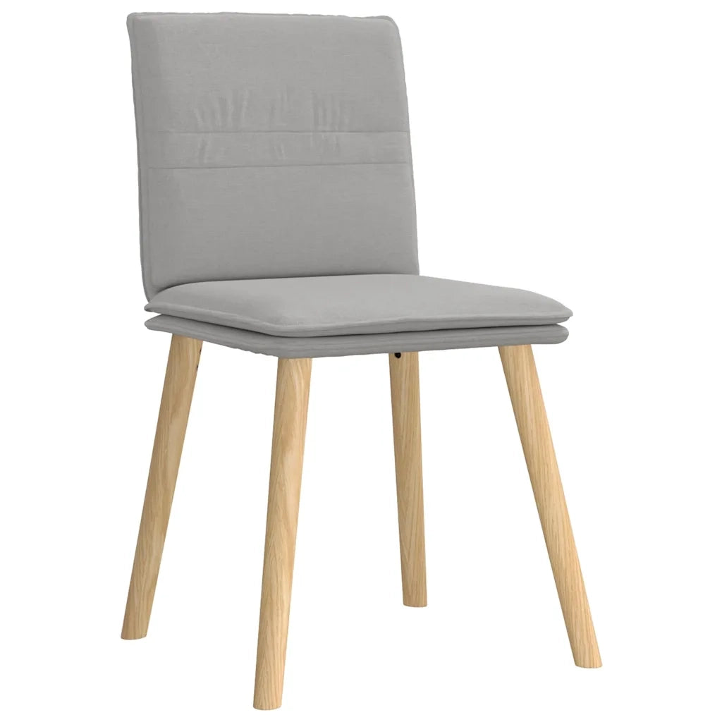 Sedie da Pranzo 6 pz Grigio Nuvola in Tessuto 3315634
