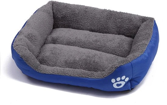 Cuscino per cani quadrato in vetro di smeraldo per cani e gatti di taglia media e piccola (43 x 32 cm)