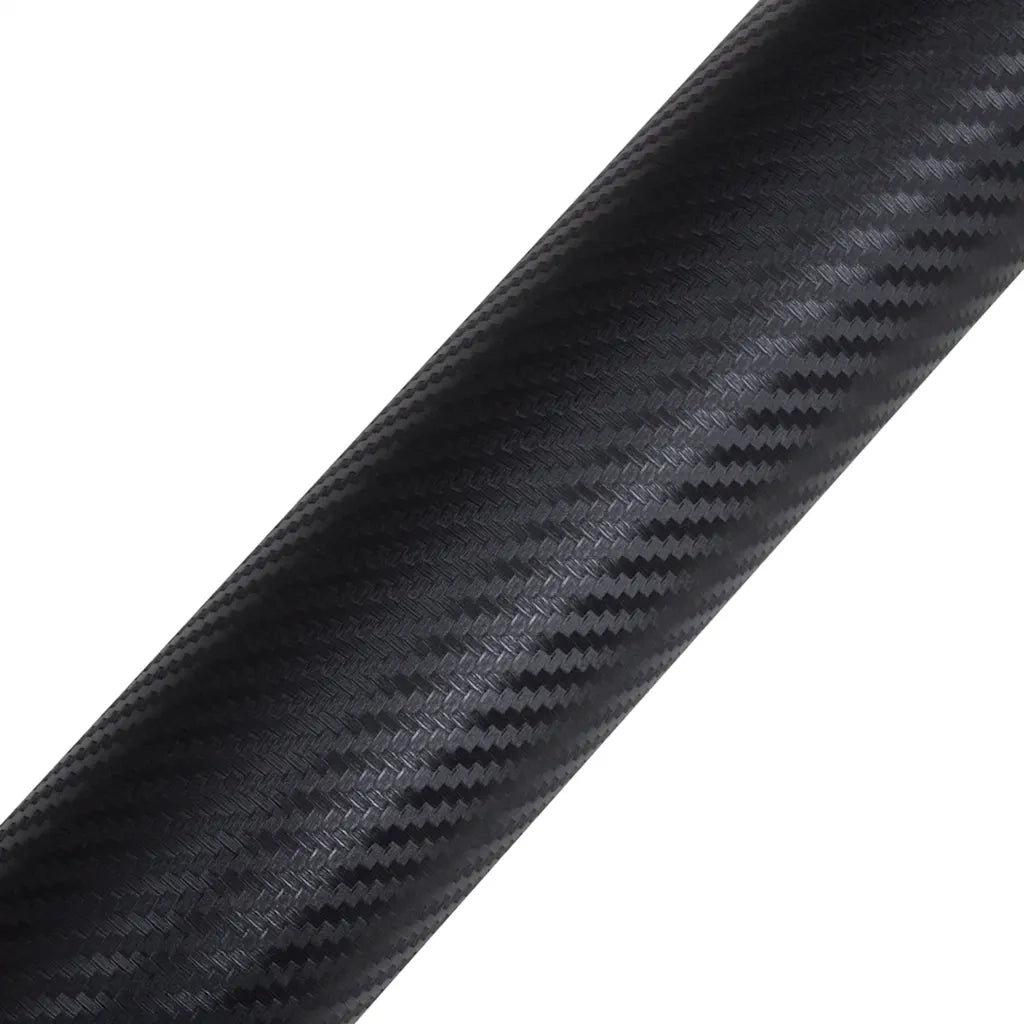 Pellicole per Auto 2 pz 3D Nero Opaco 100x150 cm+50x150 cm CFW7890103