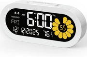 Orologio da notte digitale con cavo – Orologio digitale da camera da letto – Orologio da notte con LED – Orologio da tavolo – Orologio da camera da letto con allarme – Orologio da notte con cavo elettrico