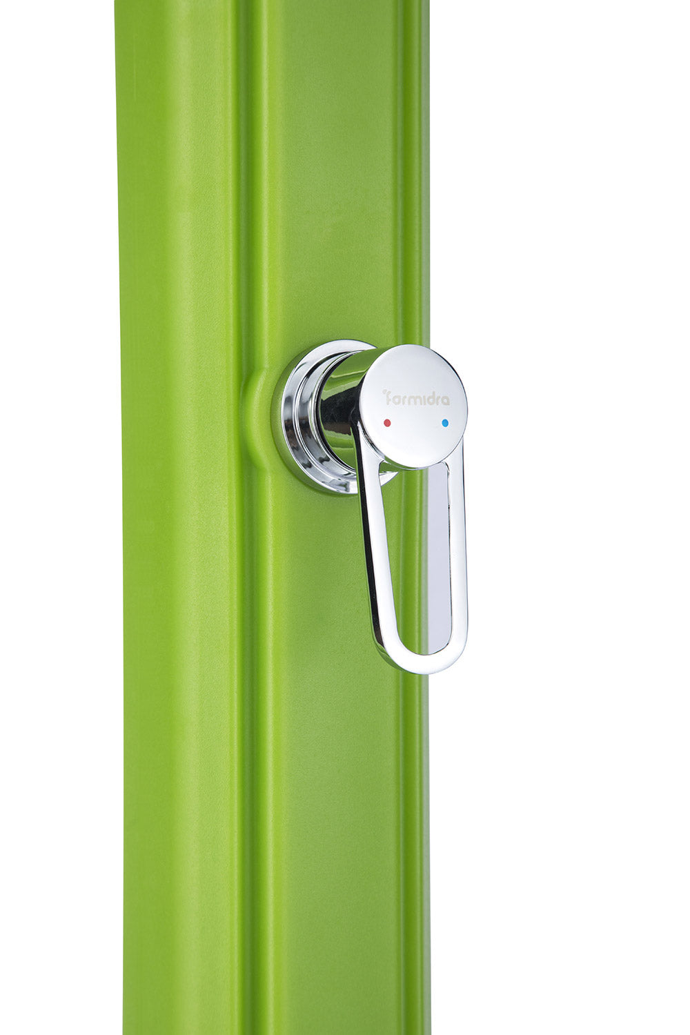 Doccia Solare da Giardino 28L Miscelatore e Lavapiedi Verde