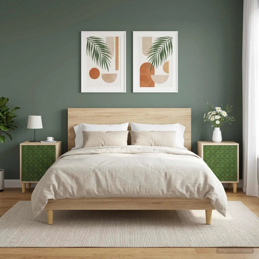 Armadio da Notte GELEEN 2 pz Rovere Sonoma 36 x 33 x 50 cm 8007194