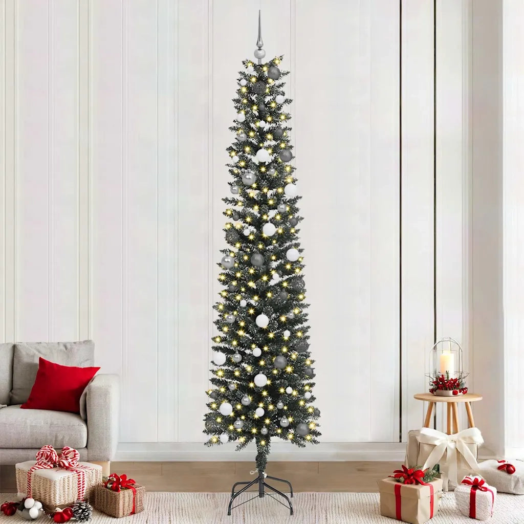 Albero di Natale artificiale con 300 LED Verde 240 cm 3395963