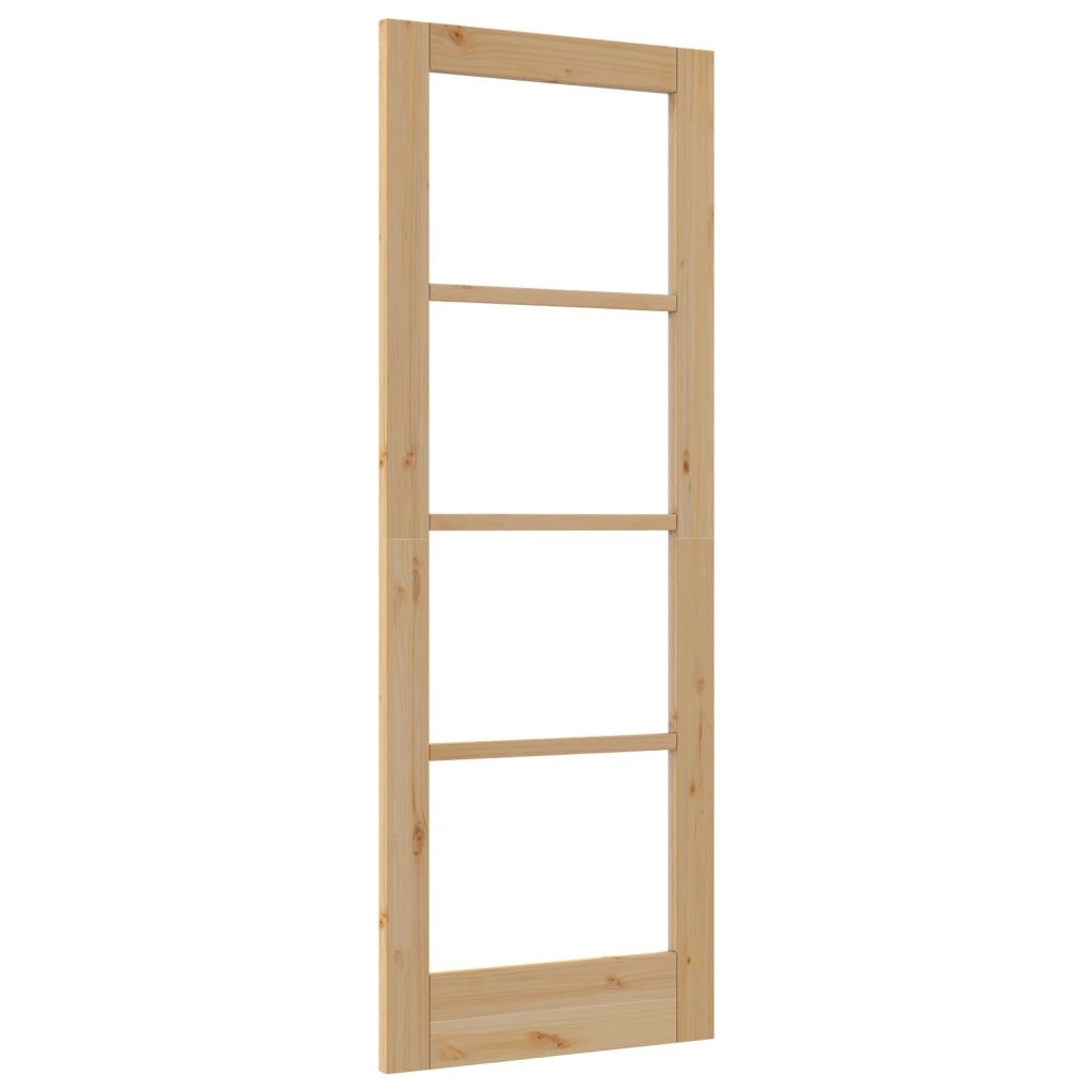 porta interna con vetro "ORKDAL" 73,5x198,5x4 cm in legno massello di pino
