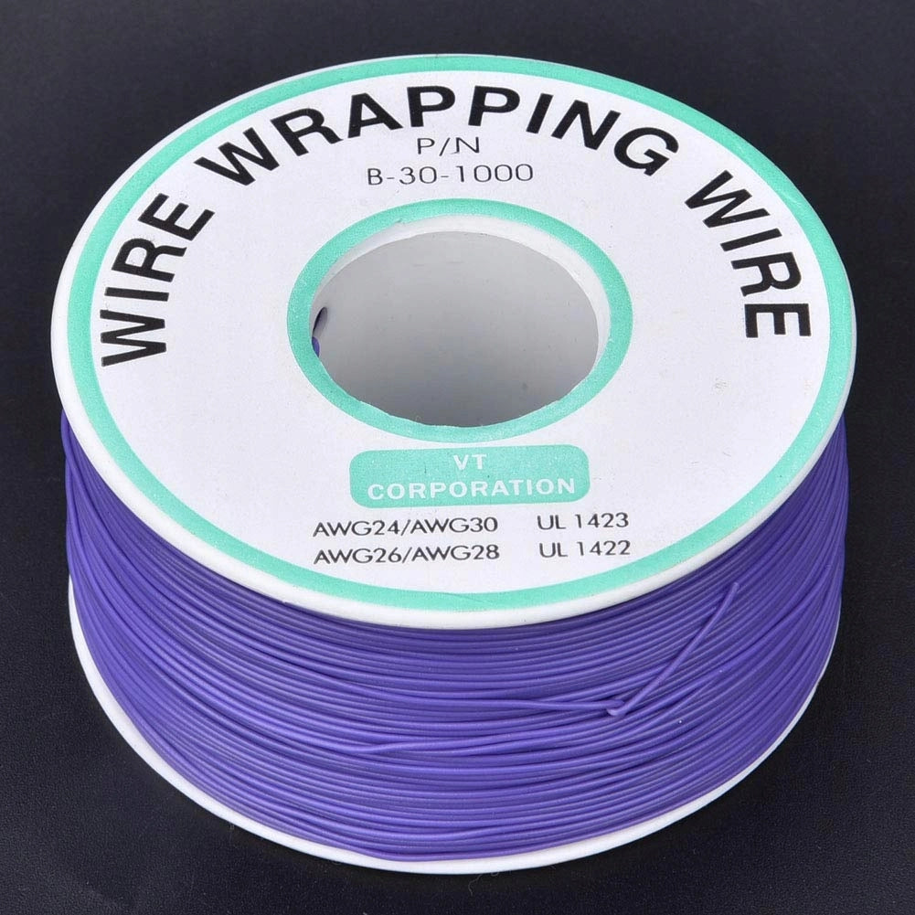 Cavo Kynar AWG 0.25mm Viola 200m – Filo di Rame Stagnato | Ø 0,60 mm, 300V, Fino a 105°C