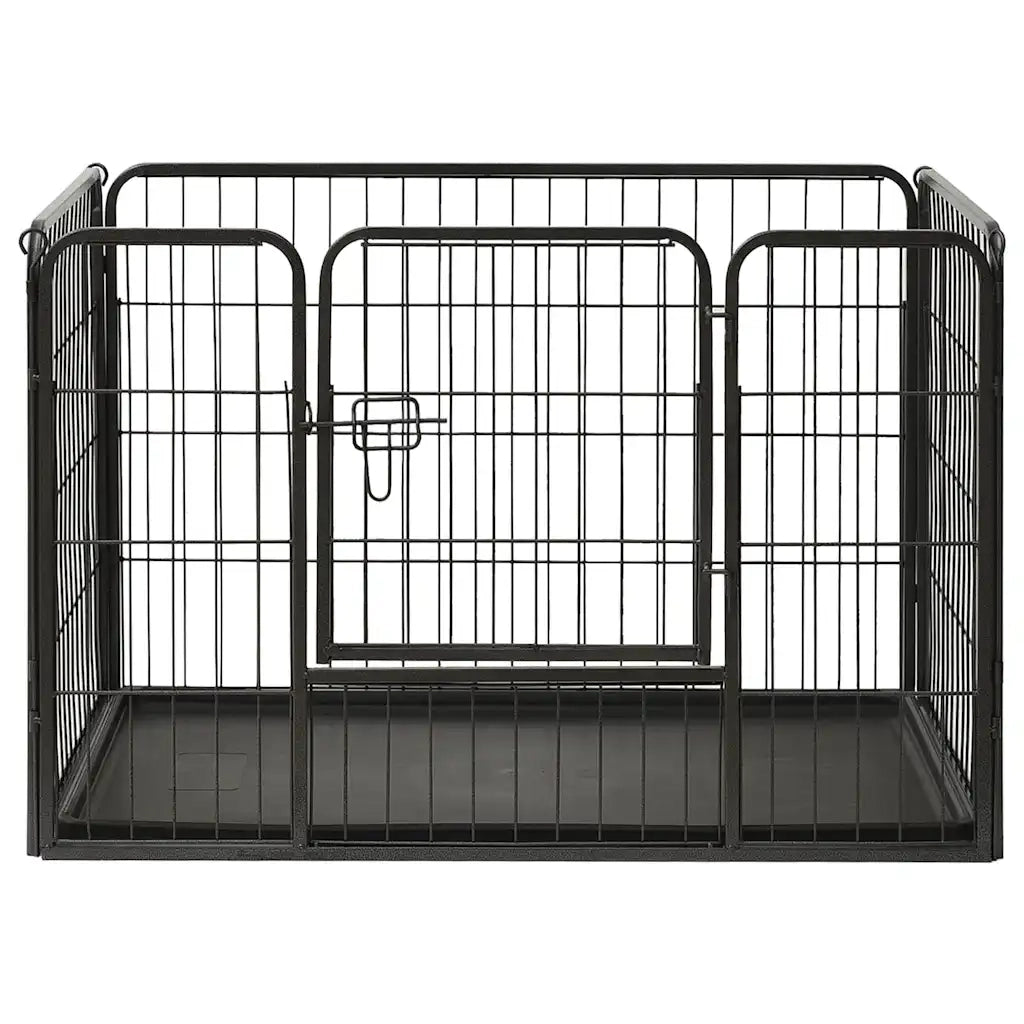 Box per Cuccioli in Acciaio 91,5x59x61 cm cod mxl 69336