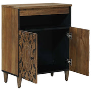 Credenza | Madia | Buffet da pranzo | Armadio da pranzo Marrone 60 x 33,5 x 75 cm Legno di mango massello