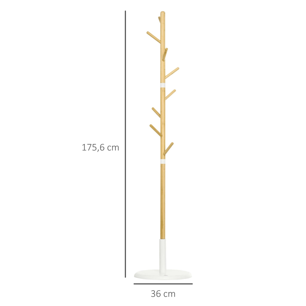 Appendiabiti da parete ¨C zephmum ¨C legno naturale ?37,8x175,6 cm