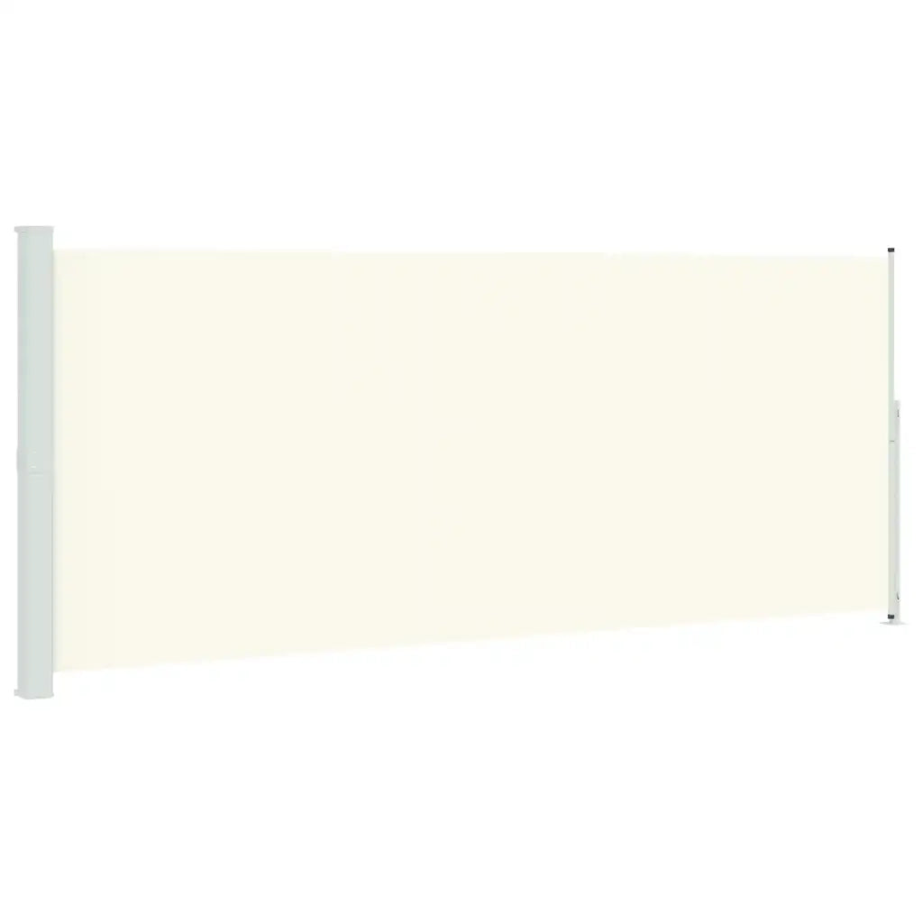 Tenda Laterale Retrattile per Patio 200x514 cm Crema 313418
