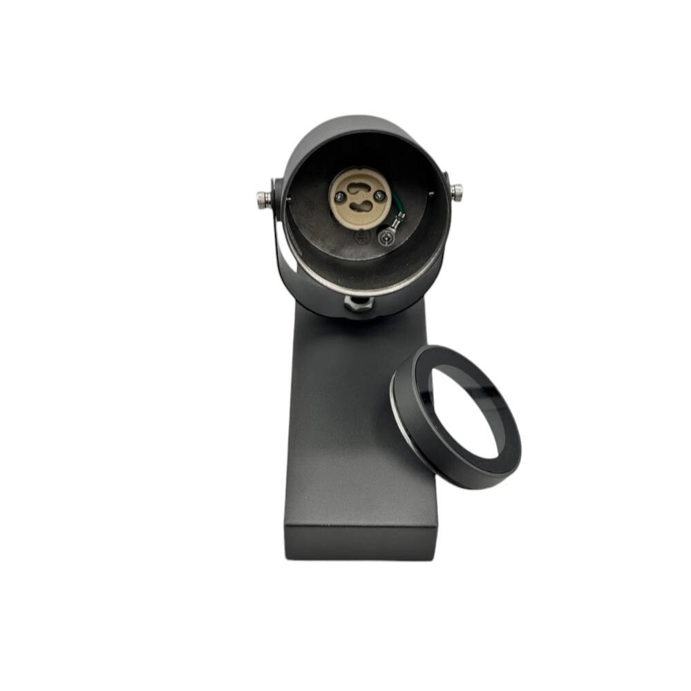 Trade Shop - Applique Parete Orientabile Per Esterno Attacco Gu10 Lampada Da Muro Ip44 539wa-b172 -