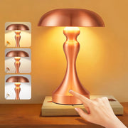 ZMH Lampada da tavolo LED wireless touch dimmerabile retrò vintage USB ricaricabile per comodino camera letto