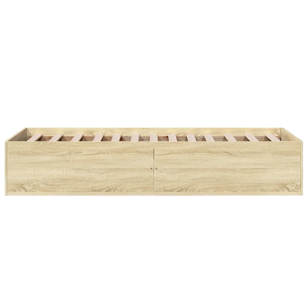 Giroletto senza Materasso Rovere Sonoma 75x190 cm in Truciolato
