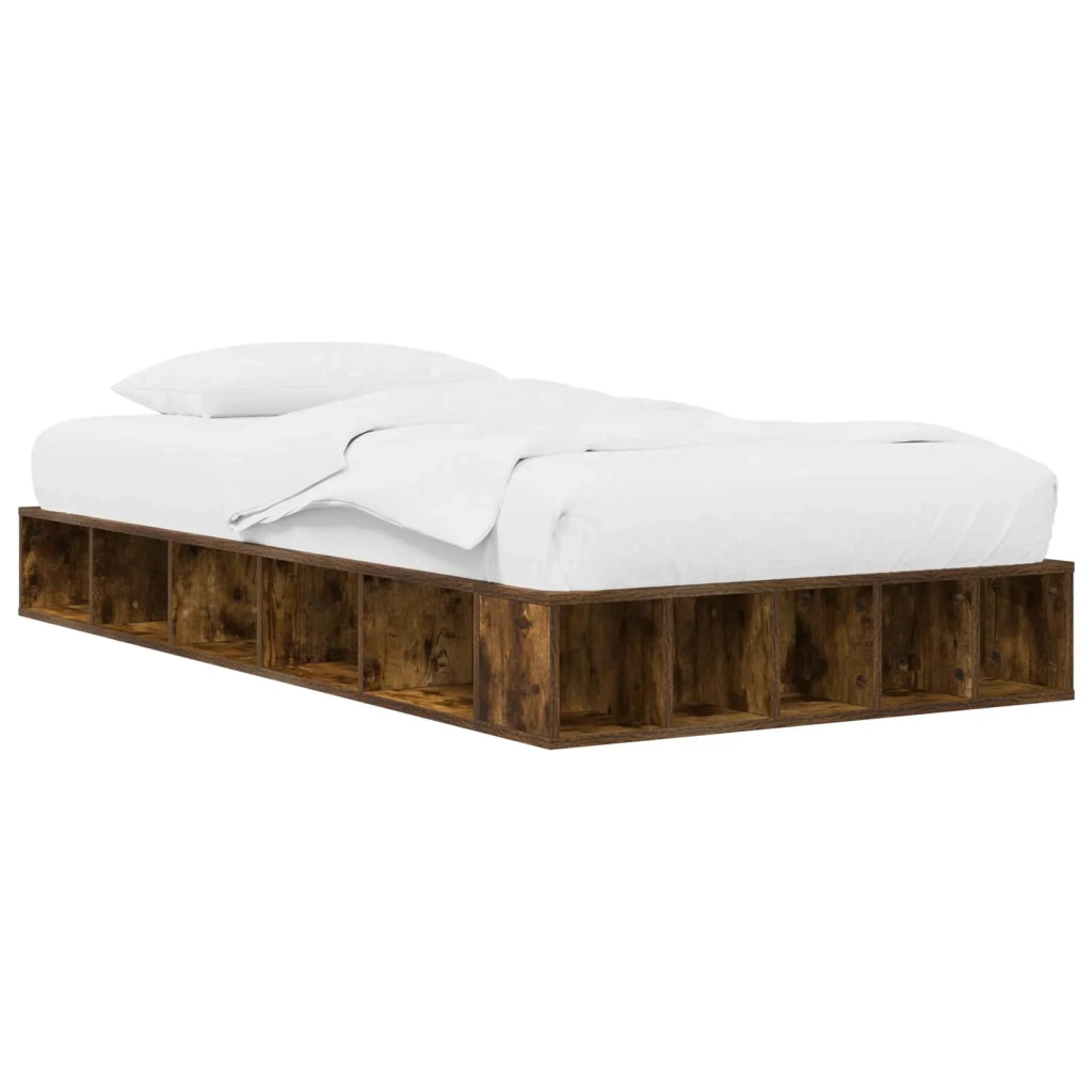 Telaio del letto con storage Rovere Fumo 80 x 200 cm 3429551