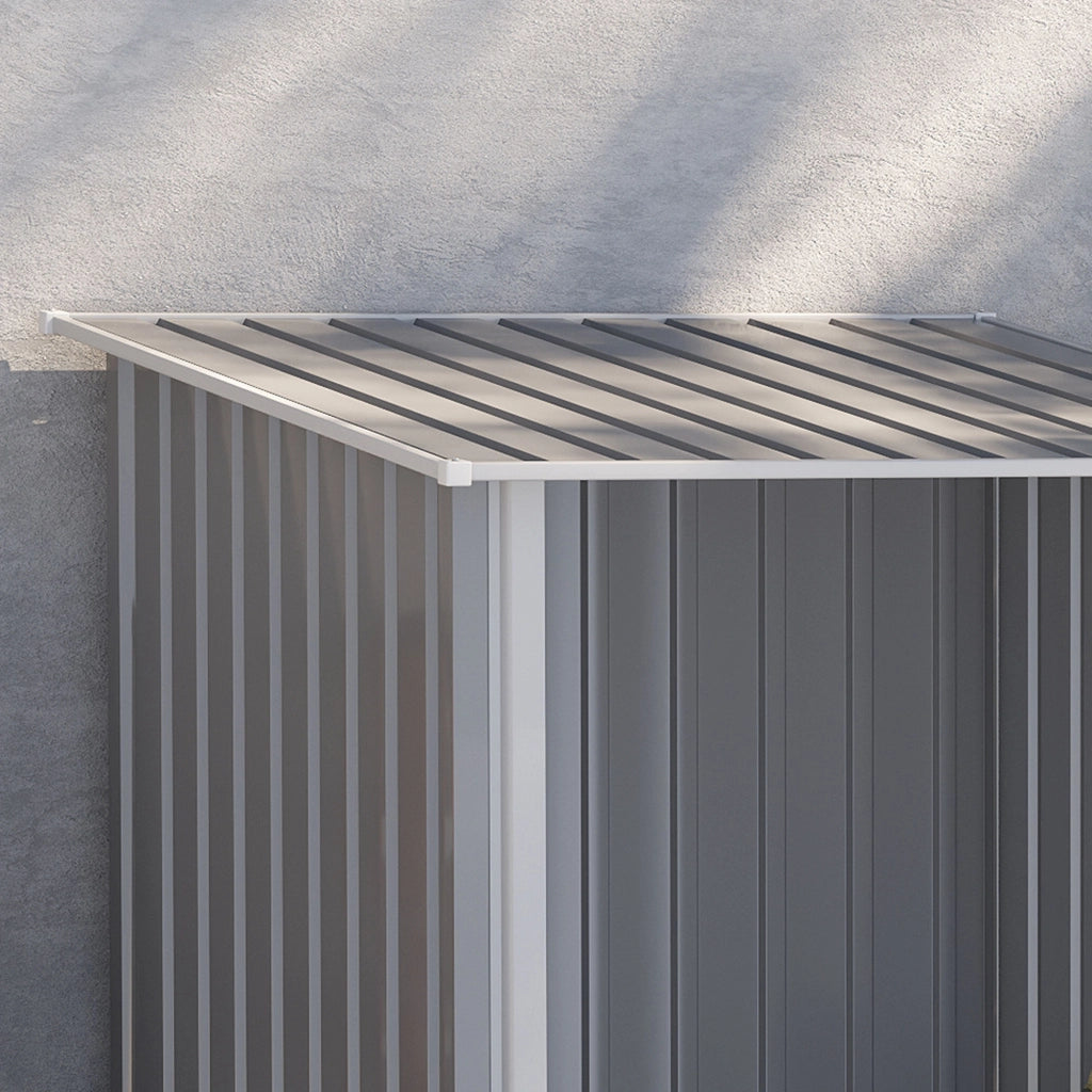 CASSETTA DA GIARDINO 100x103x160 cm in acciaio grigio
