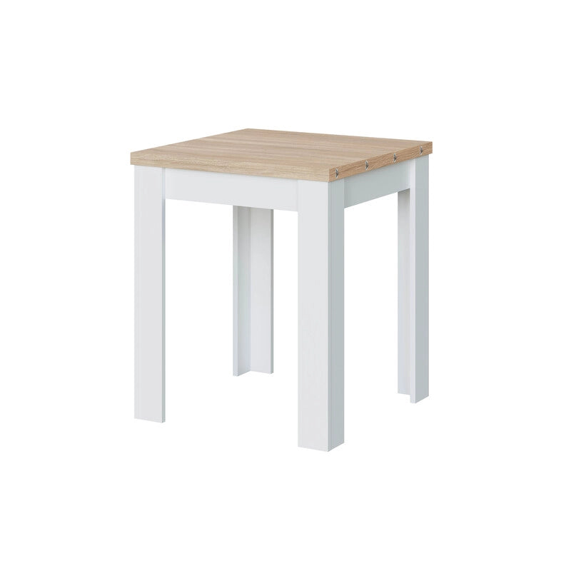 KIT TAVOLO A LIBRO 67X67X135 CM ROVERE BIANCO- 1,0 pz