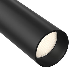 Faretto a LED per Sistema Illuminazione Binario 12W 3000K in Alluminio Focus LED  Nero