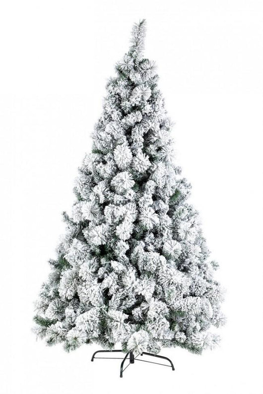 Albero di Natale Artificiale Innevato 180 cm 574 Rami Verde