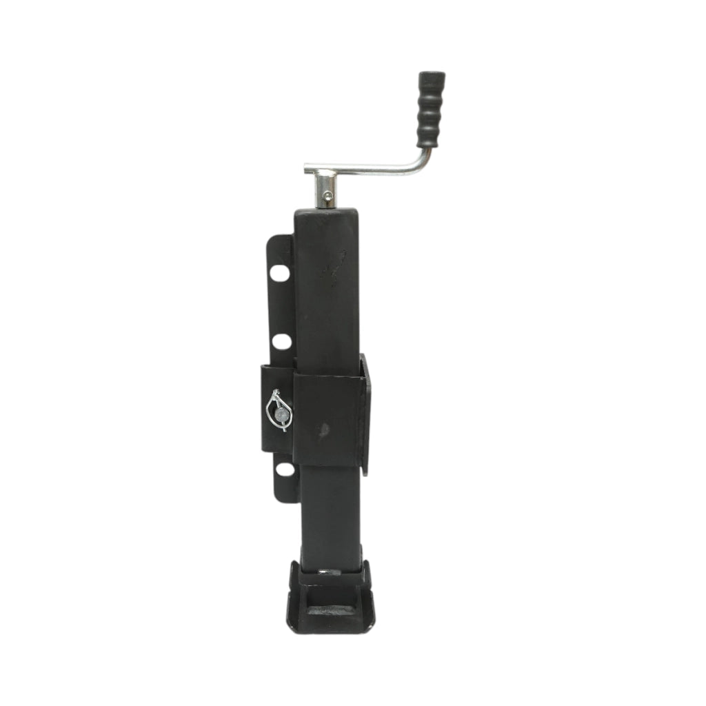 Piede di supporto per rimorchio regolabile con manovella, 58 cm, fissaggio laterale, carico massimo 4000 kg