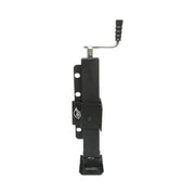 Piede di supporto per rimorchio regolabile con manovella, 58 cm, fissaggio laterale, carico massimo 4000 kg