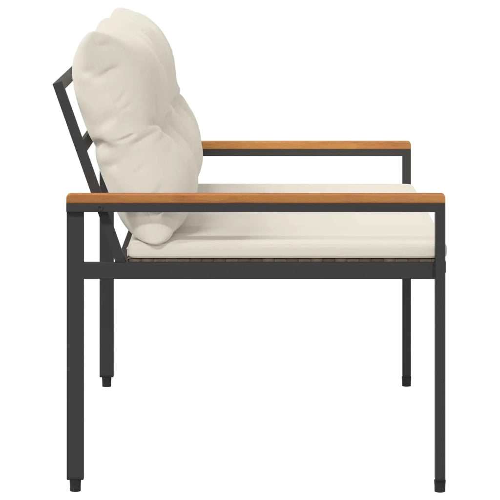 Panchina da esterno 2 -Seater 116 x 67,5 x 72 cm polyrattan 42025365