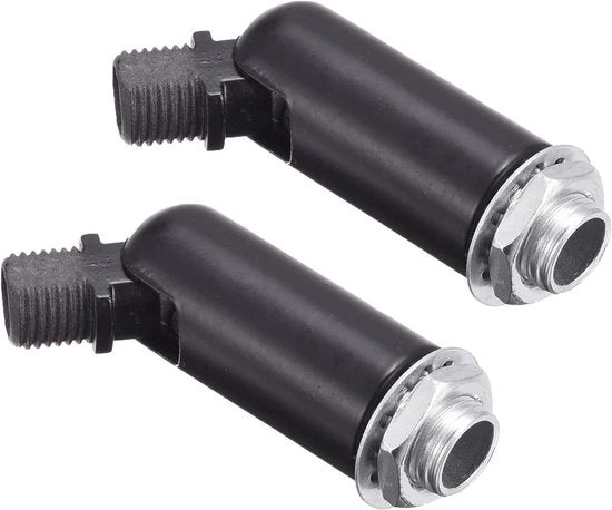 Set di 2 adattatori per tetto, 180 gradi, maniglia di rotazione, M10, nero, facile da installare