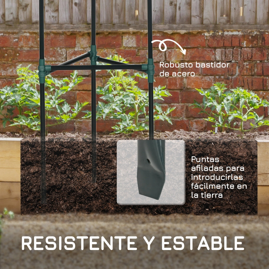 Trellis Giardino Set 3 Pezzi ¨C zephmum ¨C Verde 38x38x182 cm