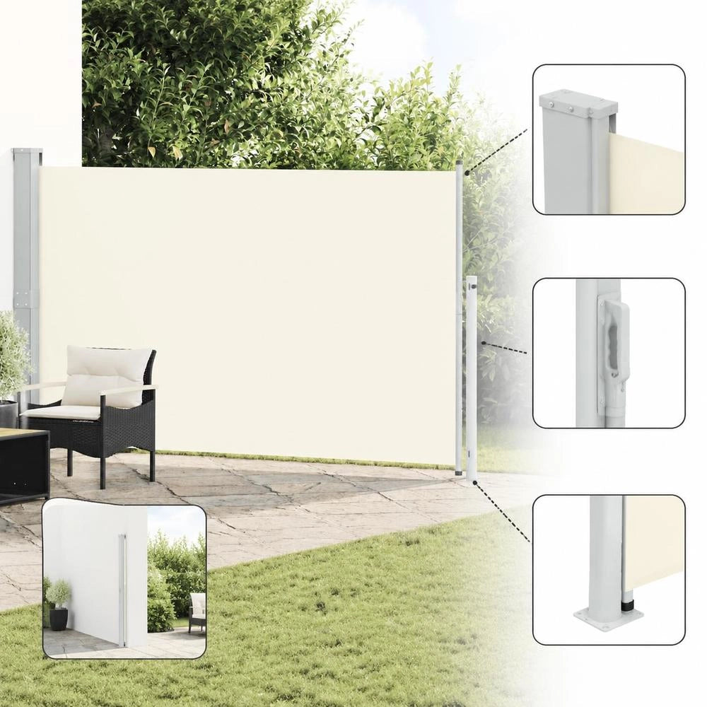 Extendable Side Awning 180x300 Cm Cream