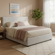 Worthing, Letto Matrimoniale Sfoderabile Made in Italy, Grigio Chiaro