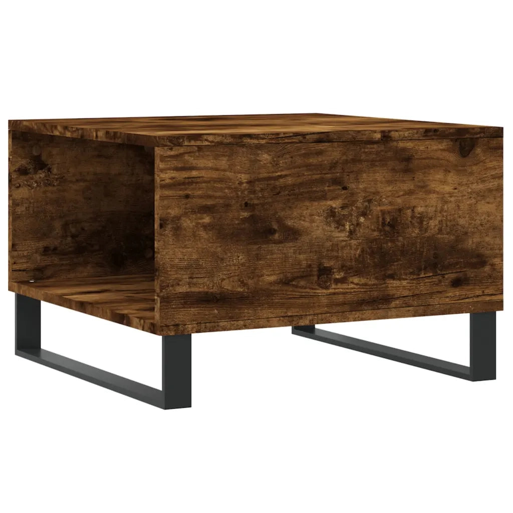 vidaXL Tavolino da Salotto Rovere Fumo 55x55x36,5 cm Legno Multistrato