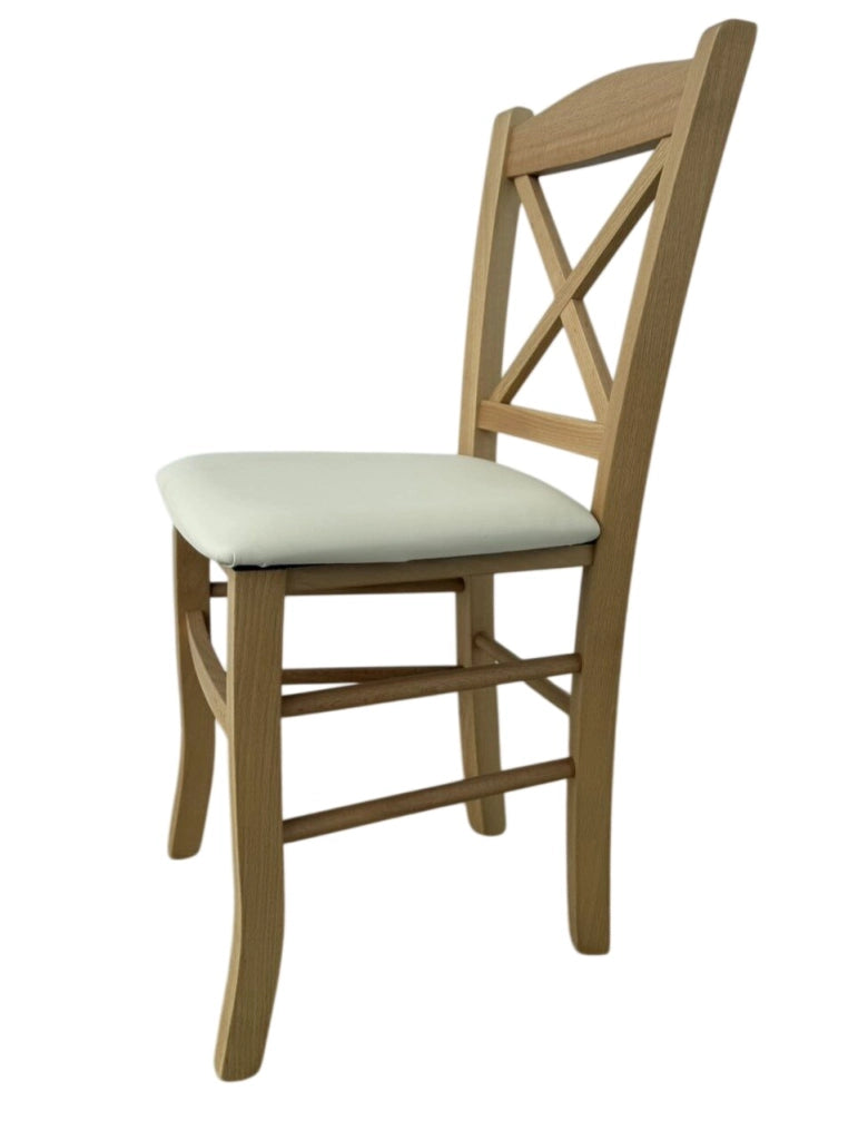Sedia LIANA color rovere-marrone PU beige