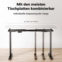 Telaio doppio motore per scrivania motorizzata max 100 kg regolabile in altezza 720-1200 mm, Standing desk