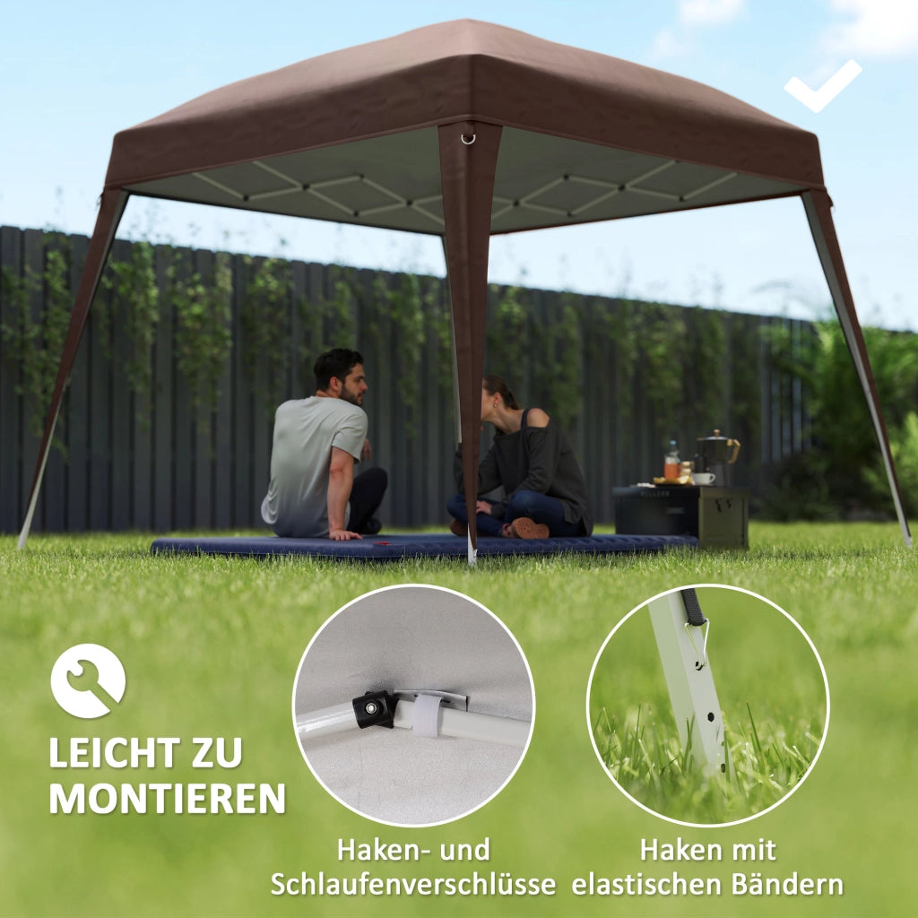 Tenda da giardino sostitutiva ¨C zephmum ¨C UPF50+ Oxford grigio 3x3m