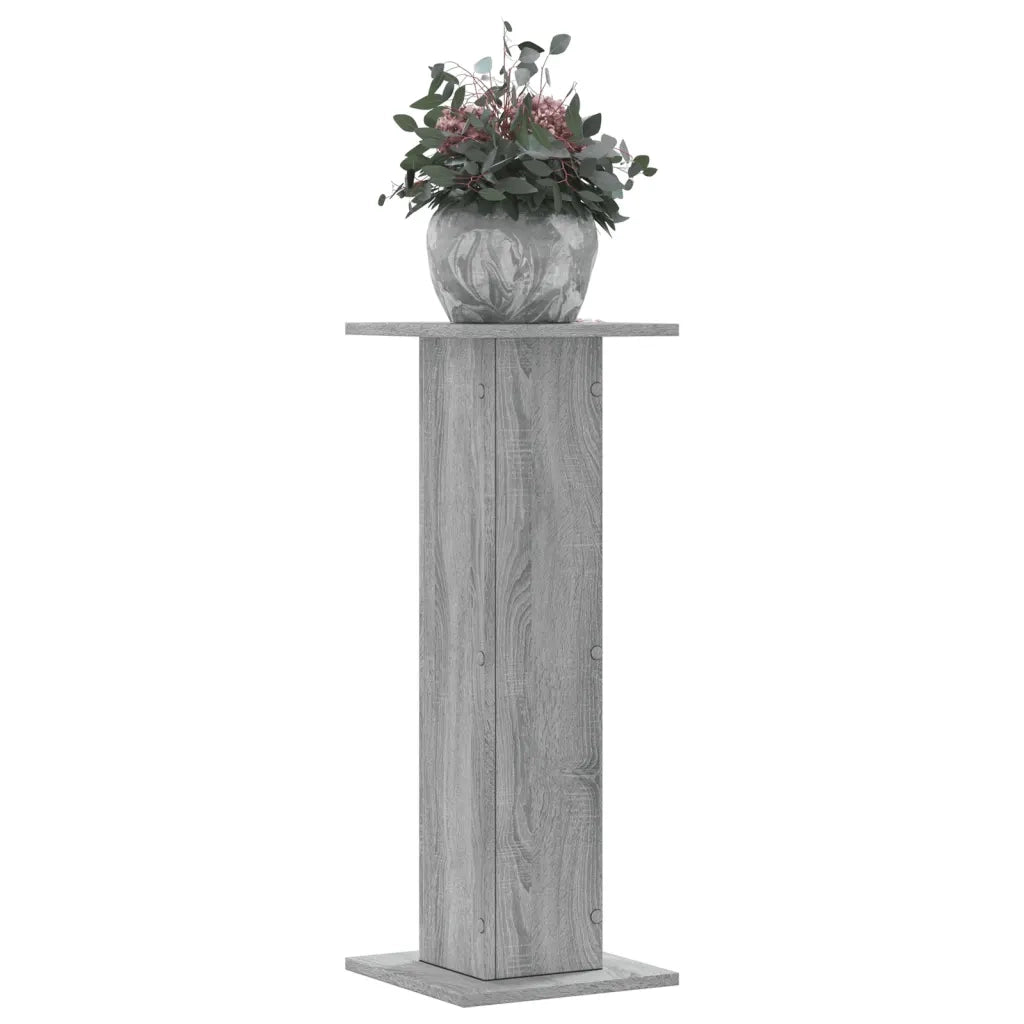 Supporti per piante | Sostegno per piante 2 pz Grigio Sonoma 30x30x80cm in Truciolato