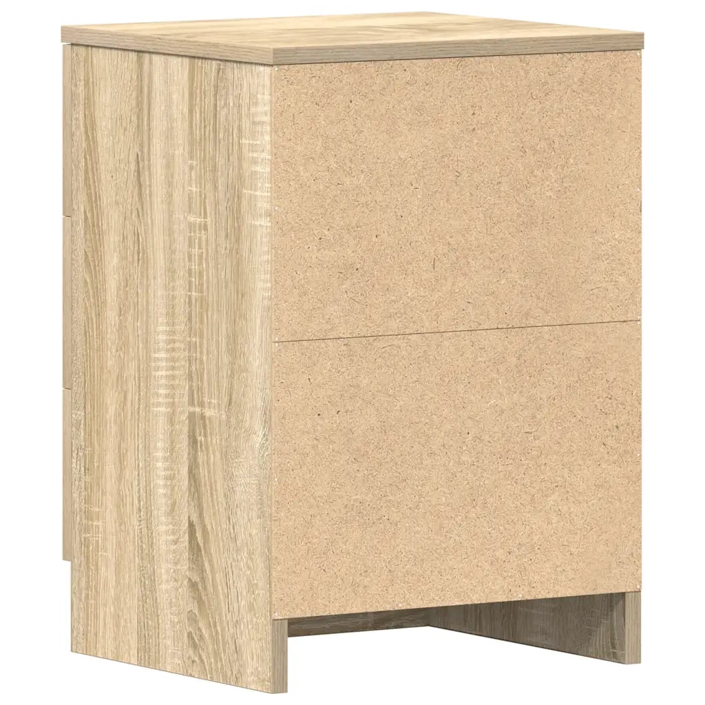 Comodini 2 pz Rovere Sonoma 38x35x56 cm in Legno Multistrato 800457