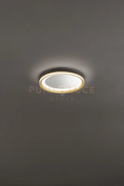 Plafoniera in alluminio oro Mirò LED 38W 3000K CRI?80 220-240V 50/60Hz 2660Lm biemissione d.40cm