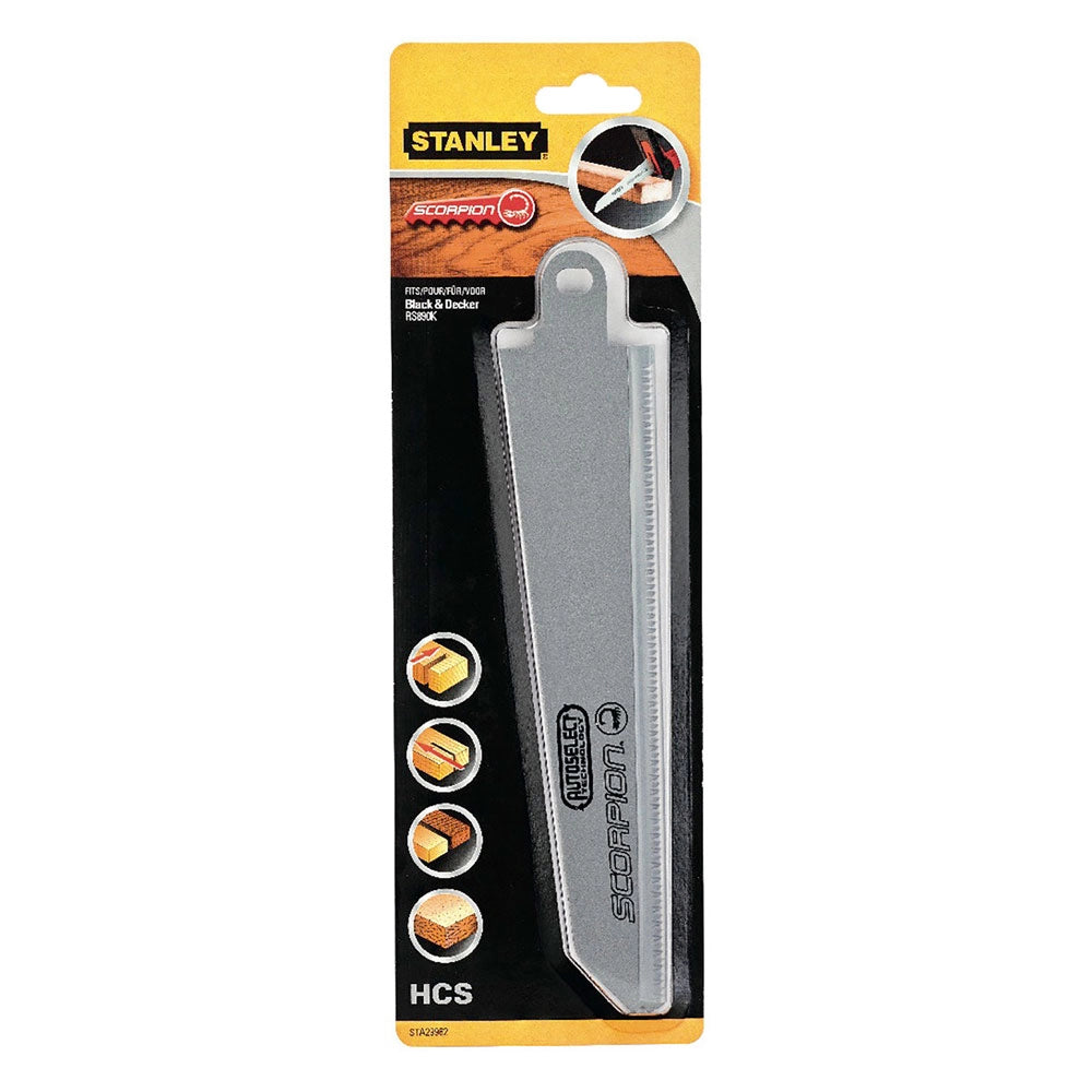 LAMA 'SCORPION' PER SEGA MULTIFUNZIONE HCS mm 239 legno/plastica (per RS890)  - STANLEY