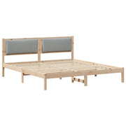 Letto matrimoniale | Letto per adulti | Struttura del letto Grigio chiaro 200 x 200 cm Pino massello