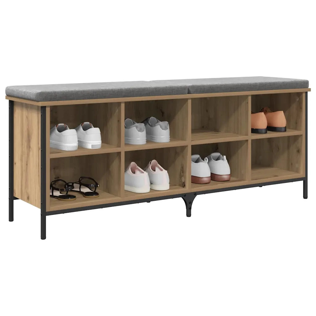 Mobile per scarpe-Scarpiera Rovere artigianale 131 x 35 x 50 cm