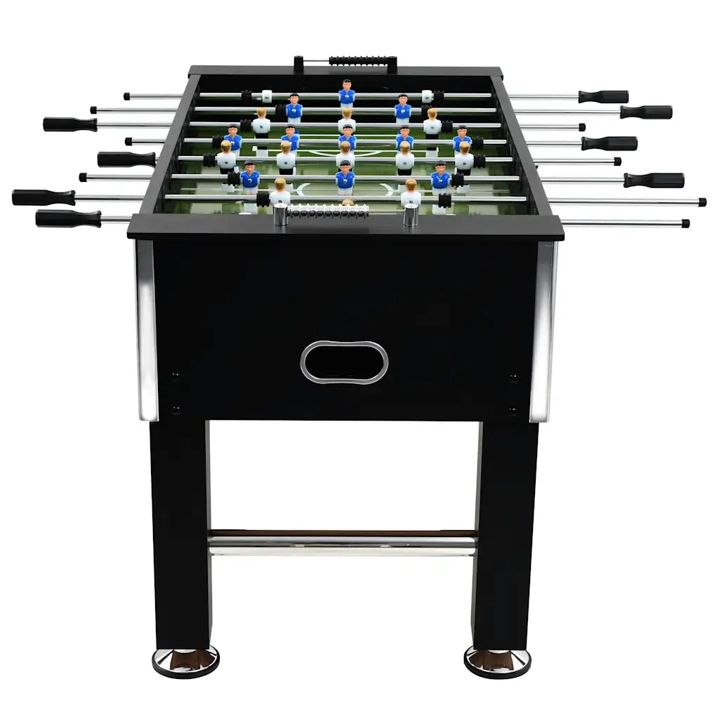 Tavolo Calcio Balilla in Acciaio 60 kg 140x74,5x87,5 cm Nero CFW3769857
