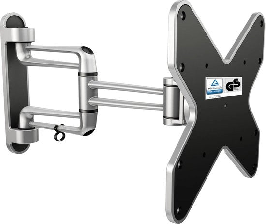 Sostegno TV per parete S2122 regolabile e inclinabile per schermo da 15 a 37 pollici, monitor per parete fino a 20 kg, VESA 200x200mm