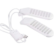 Trade Shop - Asciuga Scarpe Asciugatura Portatile 220v Solette Riscaldabili Calzini Scarponi -